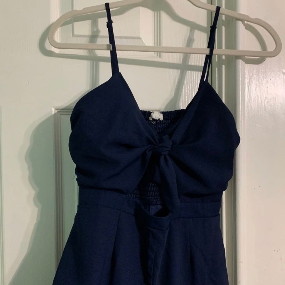 Blue jumpsuit